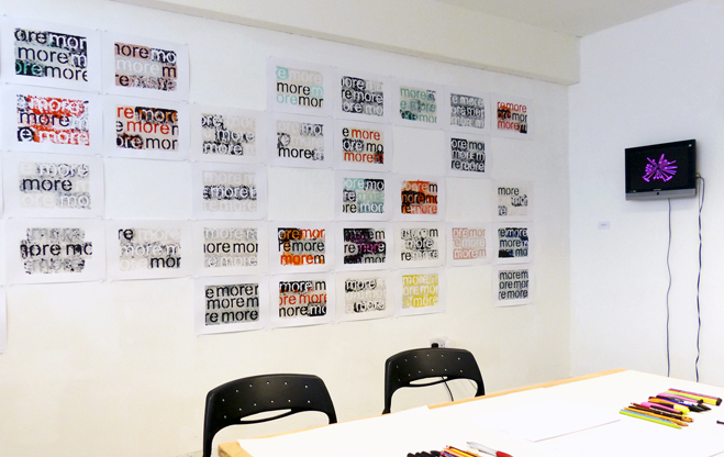 Philip Bradshaw, Installation view, Open Studio 2018